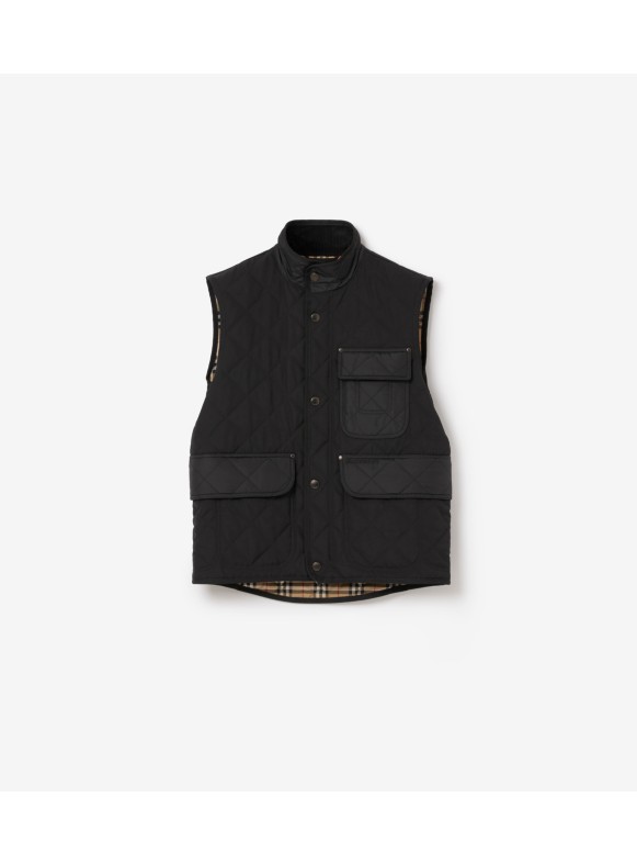 Burberry men's store quilted vest