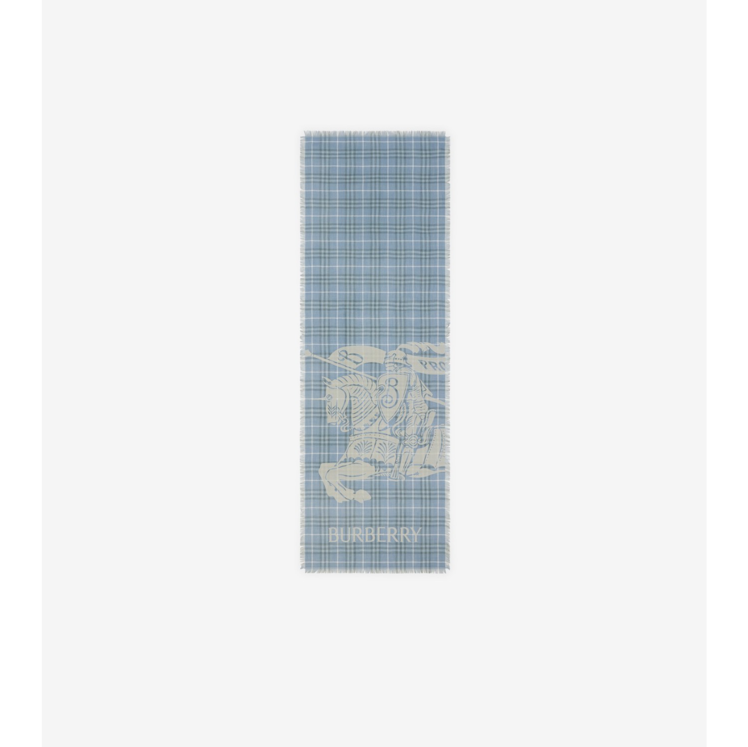 Wide EKD Check Wool Scarf