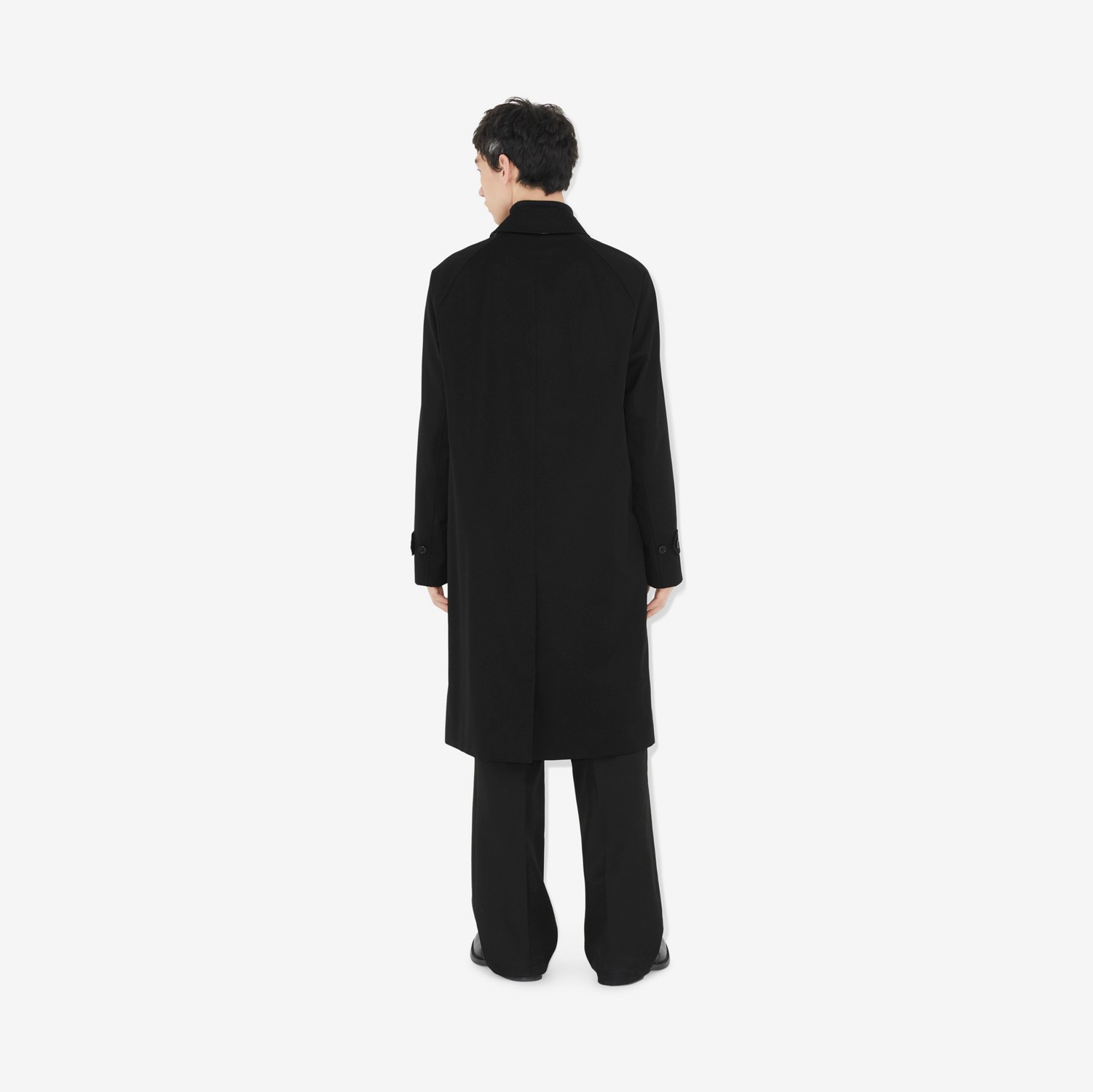 卡姆登版型 – 长款 Heritage 轻便大衣 (黑色) - 男士 | Burberry® 博柏利官网