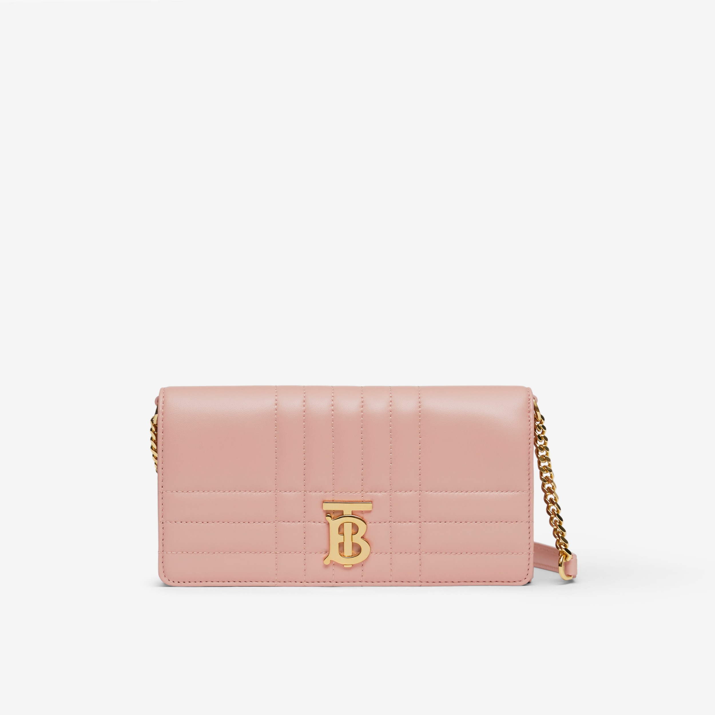 Cartera Lola piel acolchada con asa extraíble – Solo en línea (Rosado Violáceo) - Mujer | Burberry® oficial