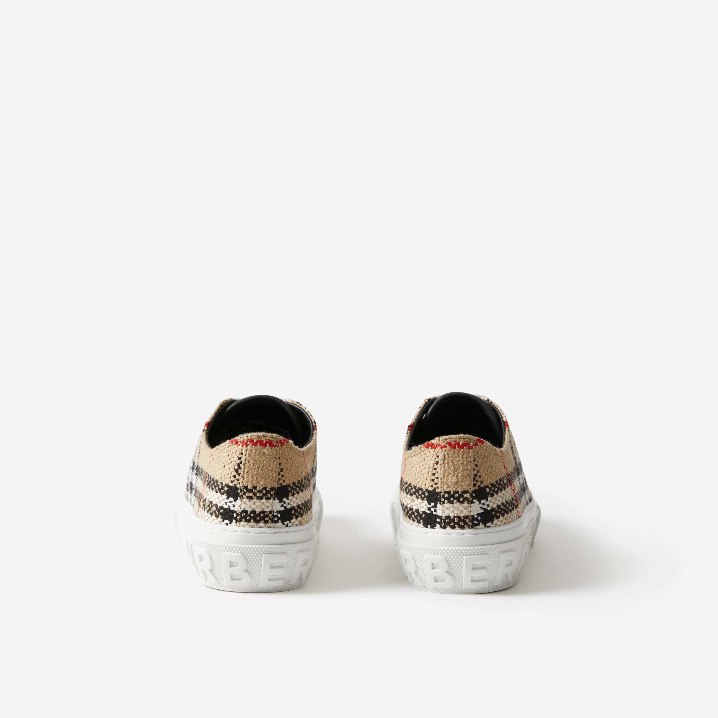 Vintage Check Bouclé Sneakers in Archive Beige - Women | Burberry® Official - 3