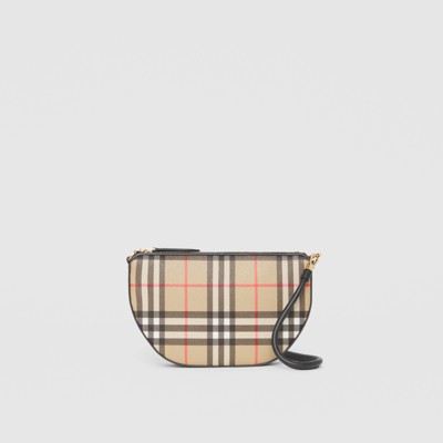 burberry check pouch