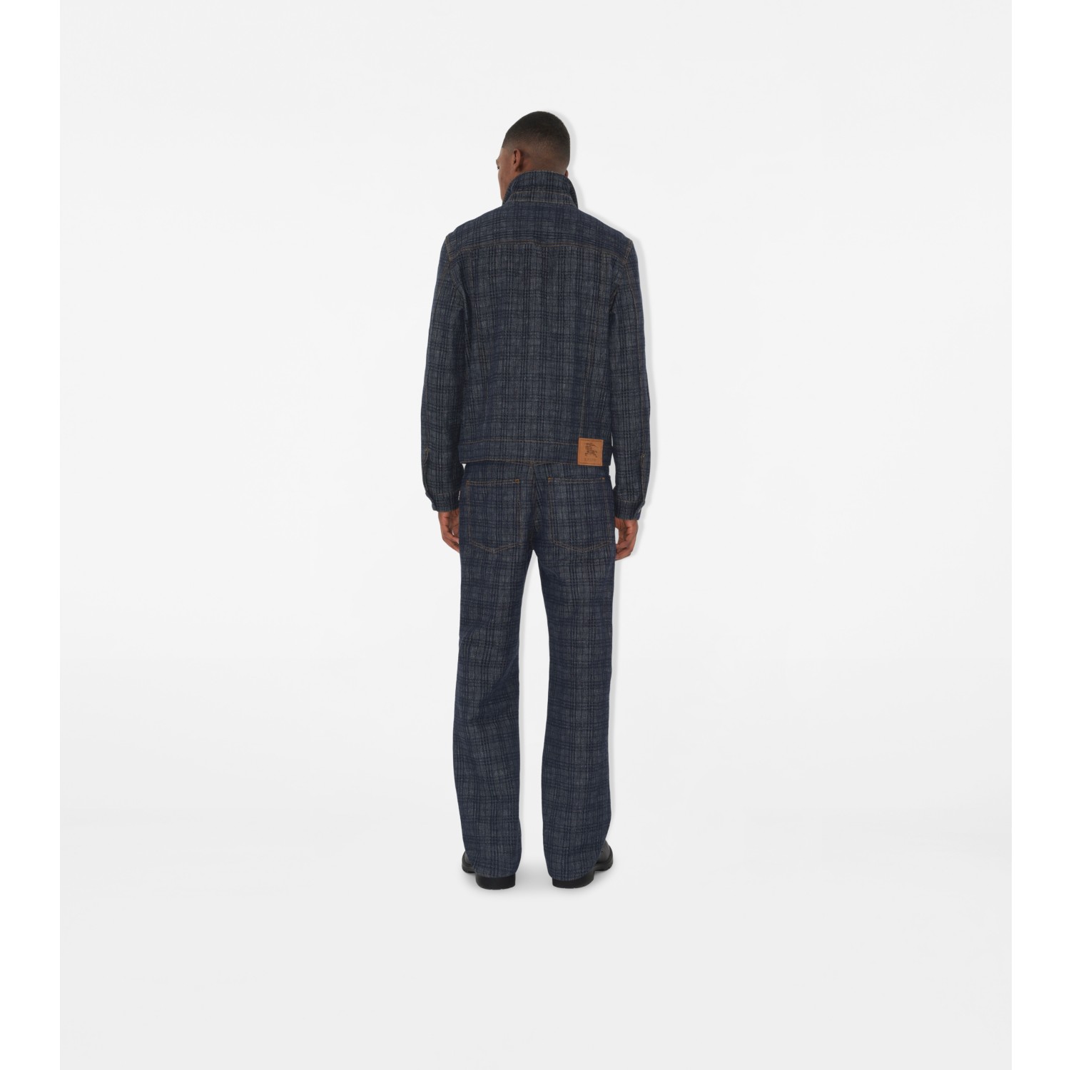 Jeans in denim Check larghi