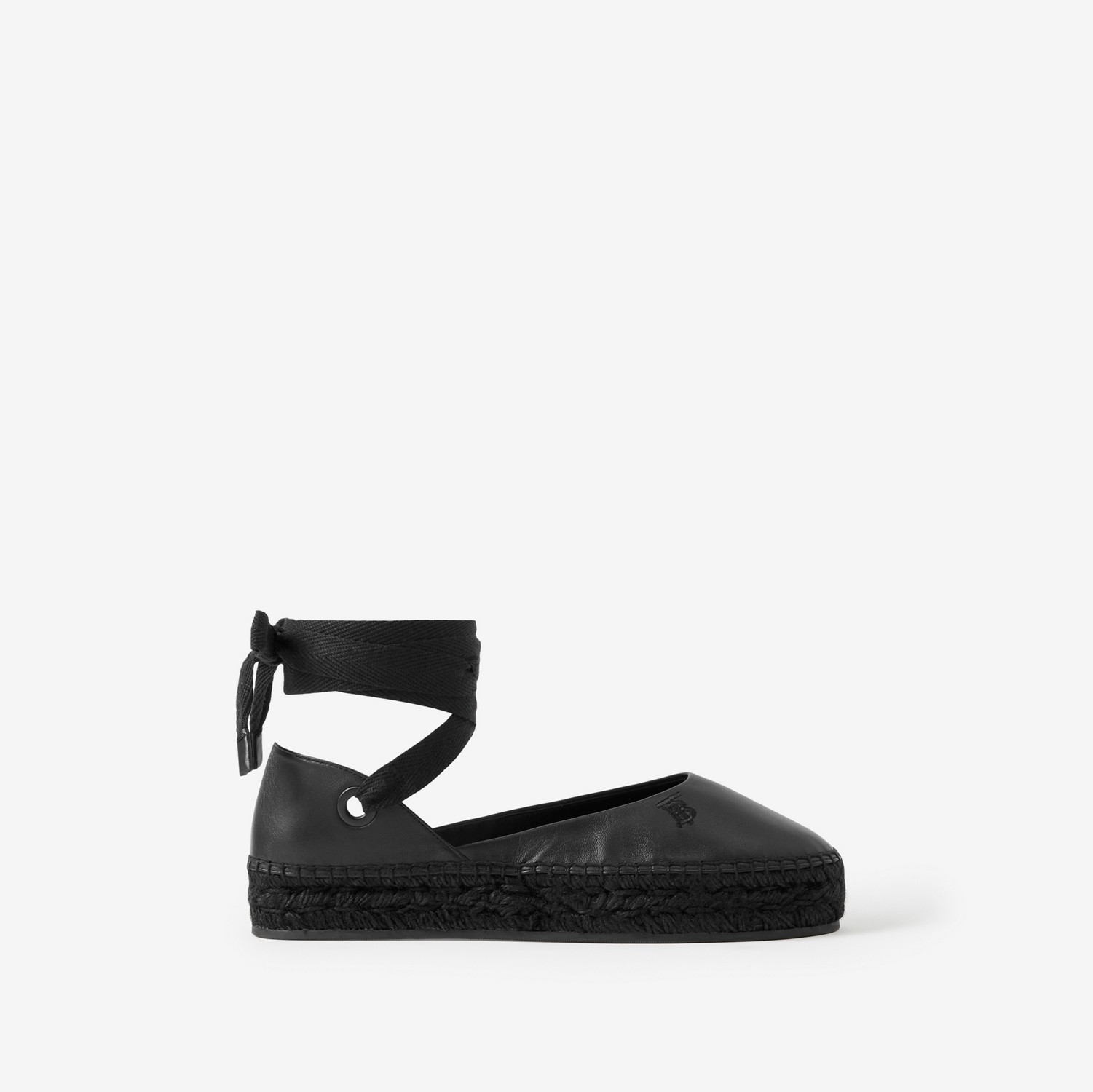 Leather Espadrilles in Black - Women | Burberry® Official