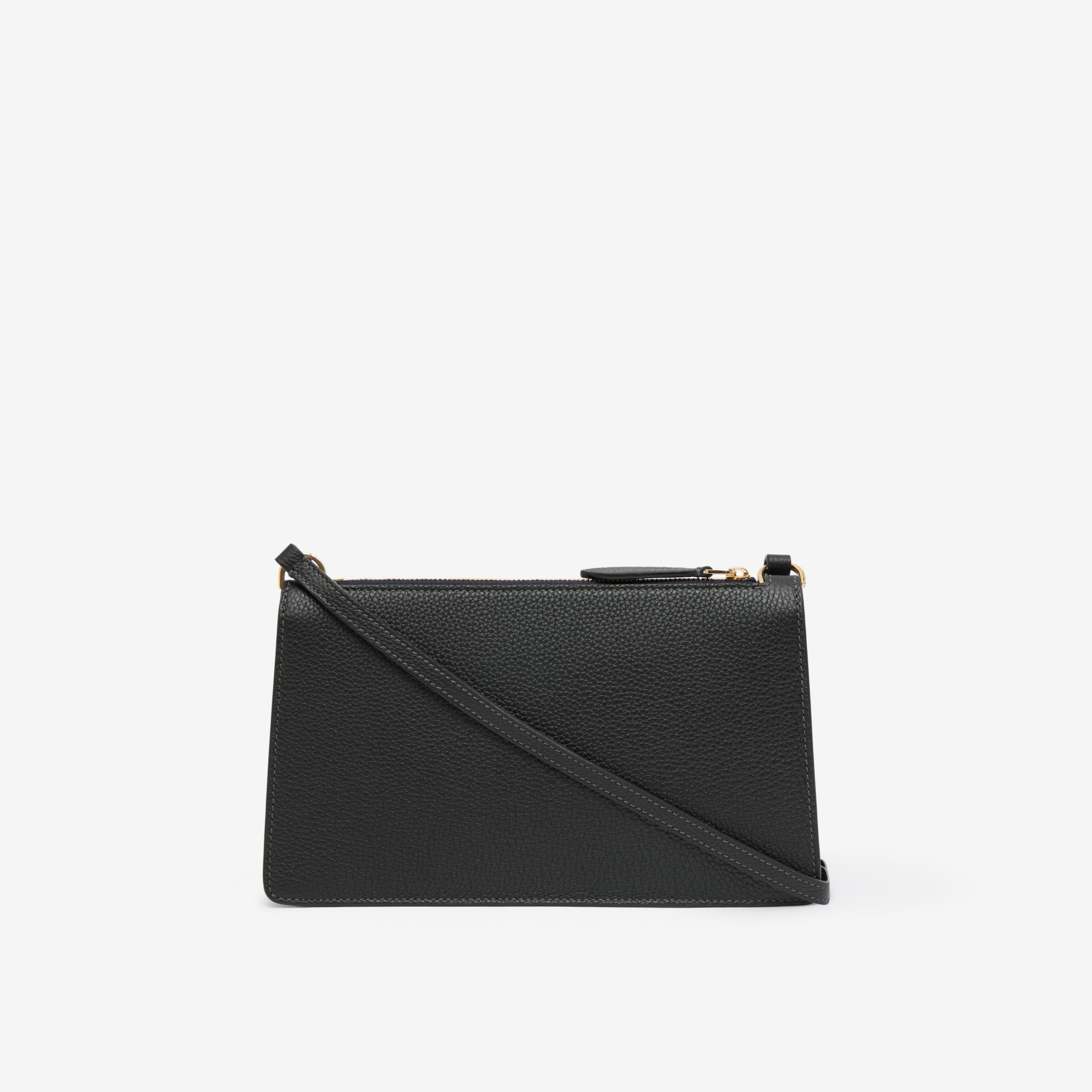 Grainy Leather Mini TB Shoulder Pouch in Black - Women | Burberry® Official - 3