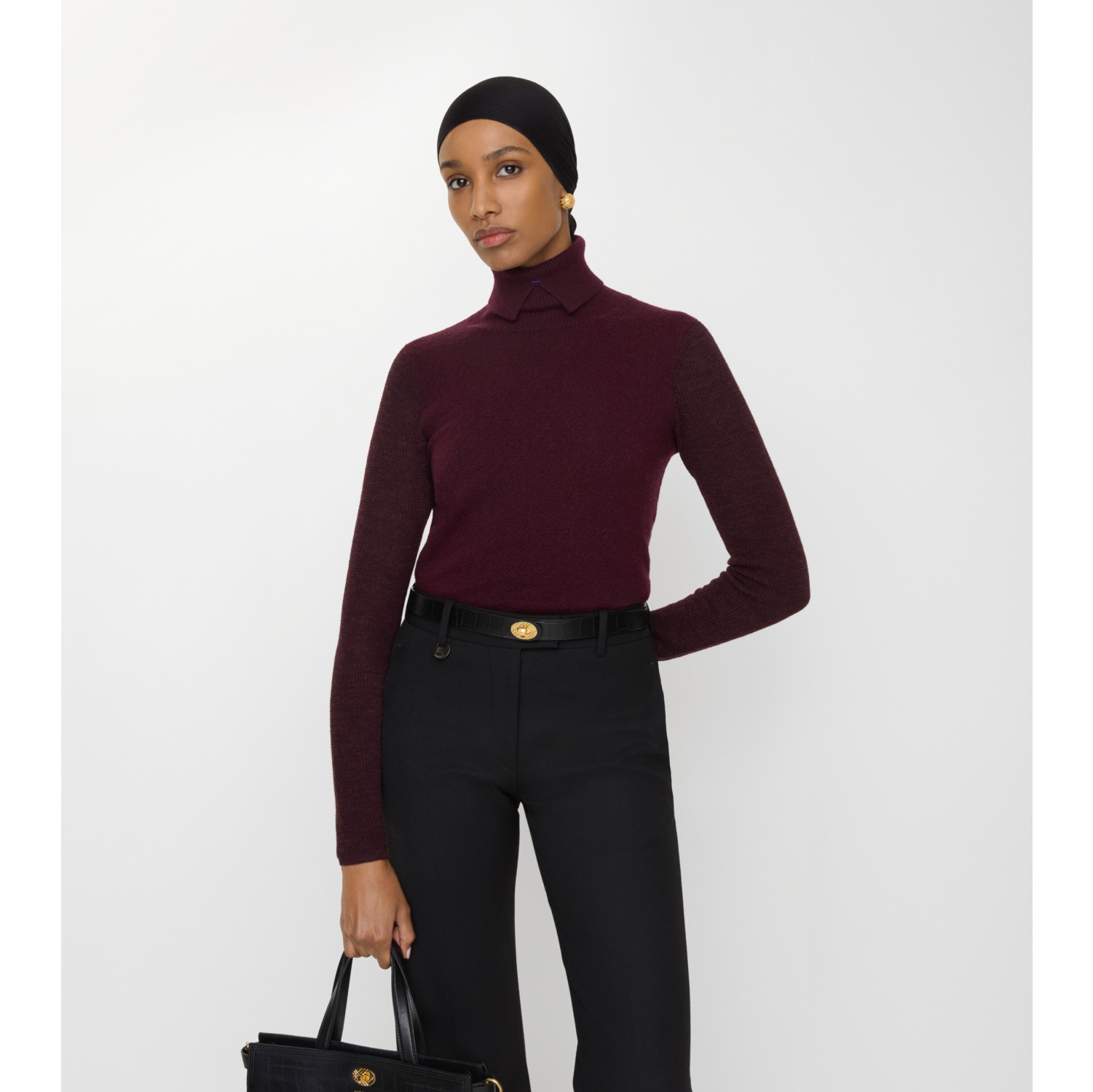 Crocodile-effect Leather Cotswolds Belt