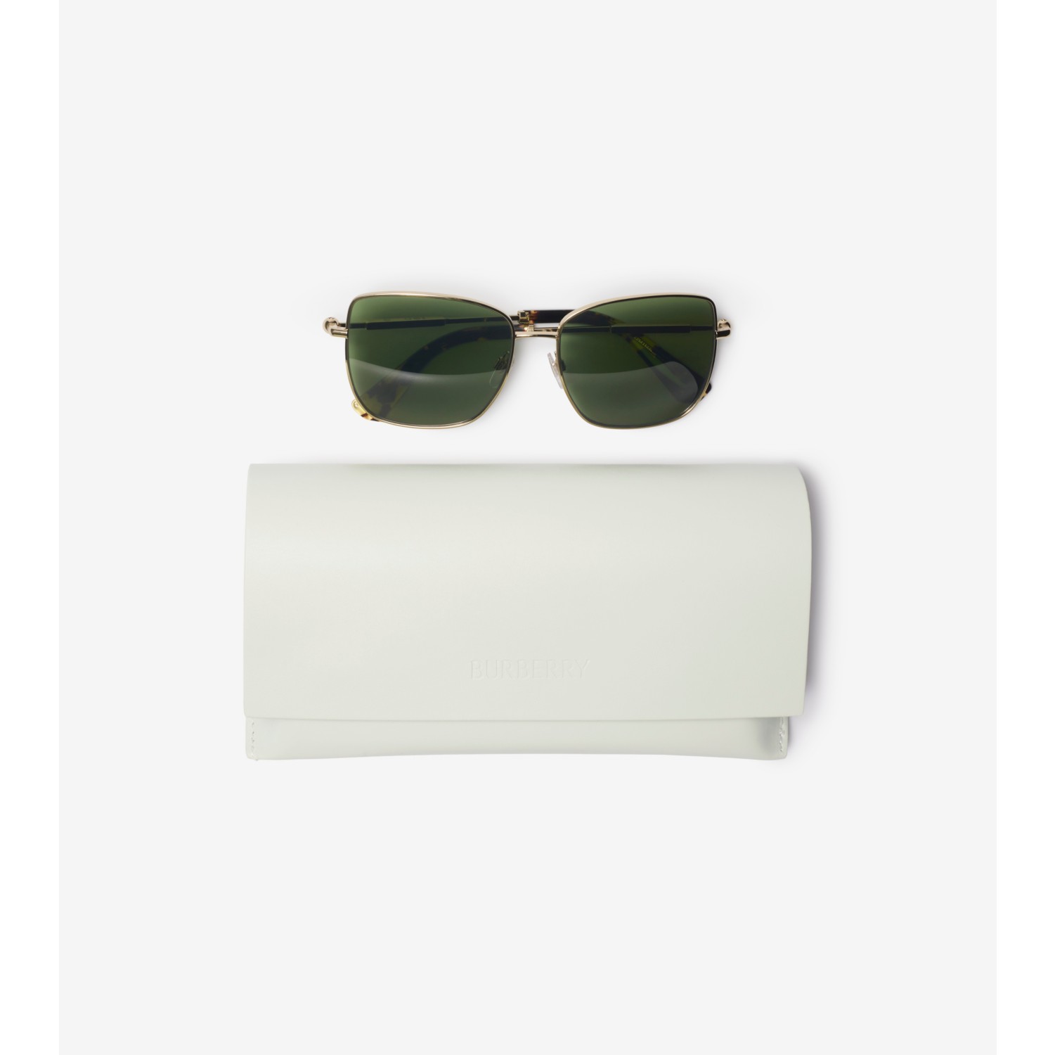 Metal Logo Square Sunglasses​