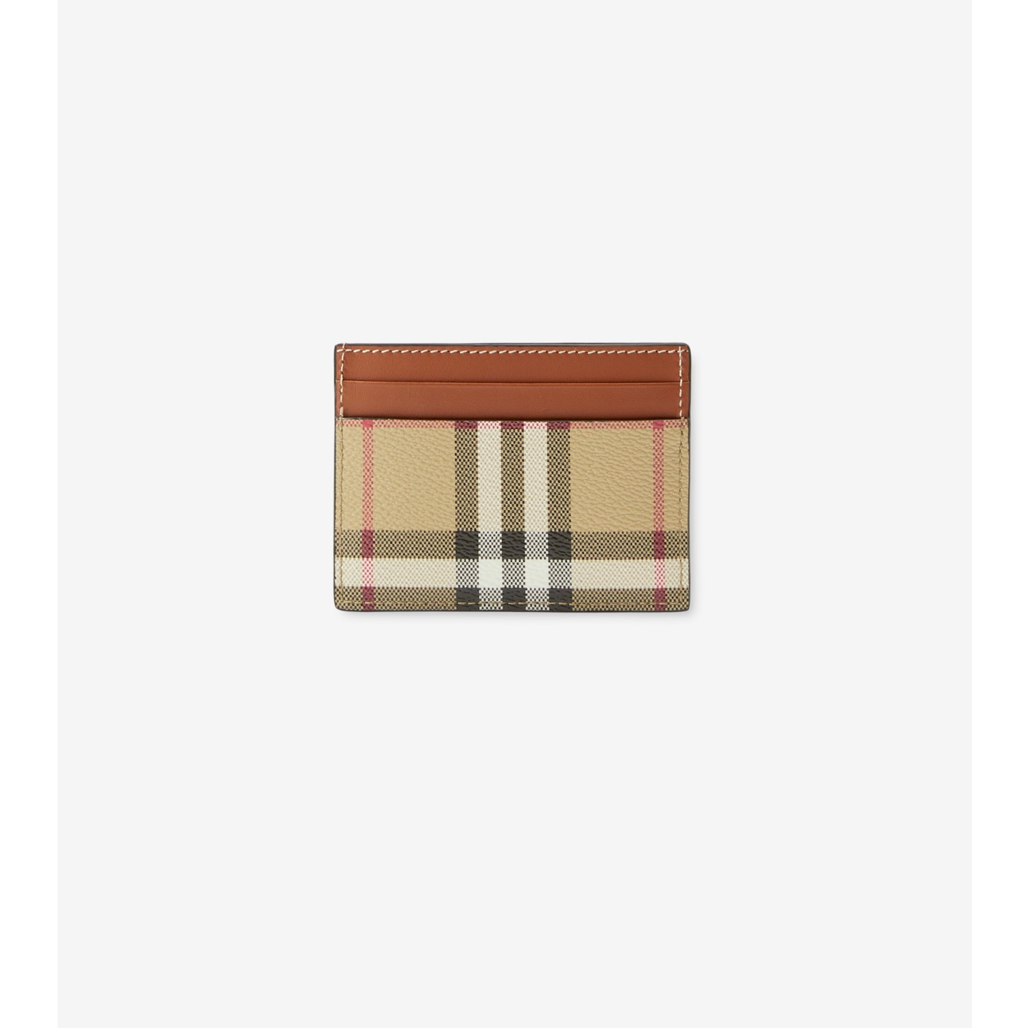 Check Card Case in Archive beige Women Vintage Check Burberry Official