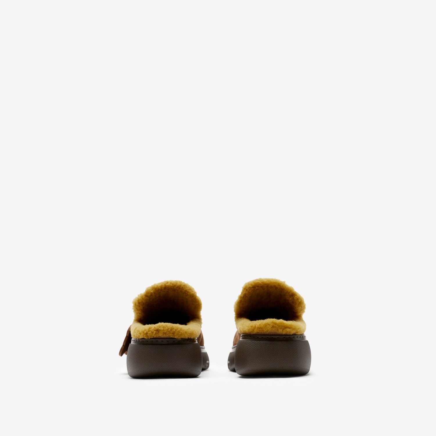 Suede and Shearling Stony Mules