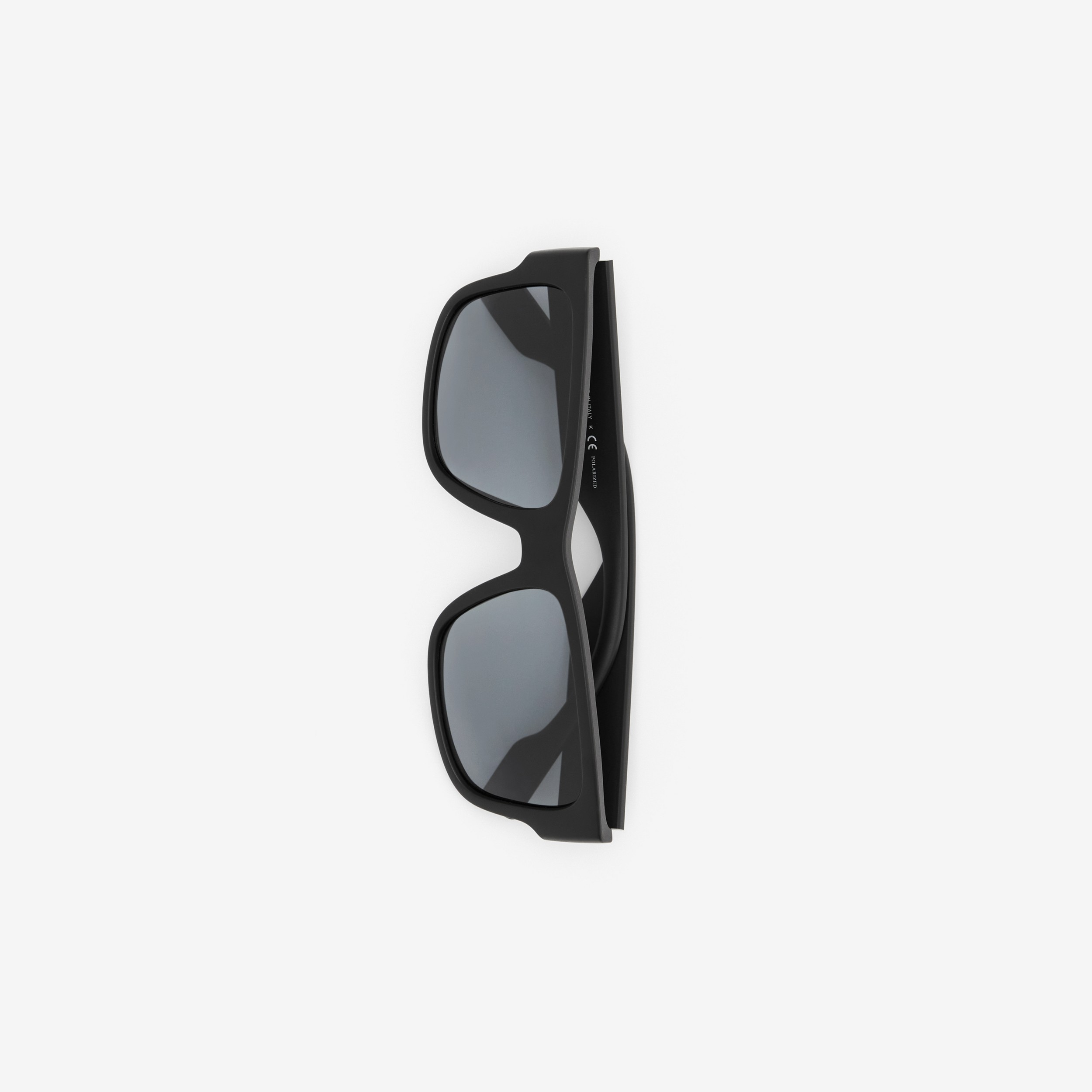 Logo Detail Square Frame Sunglasses in Black - Men | Burberry® Official - 2