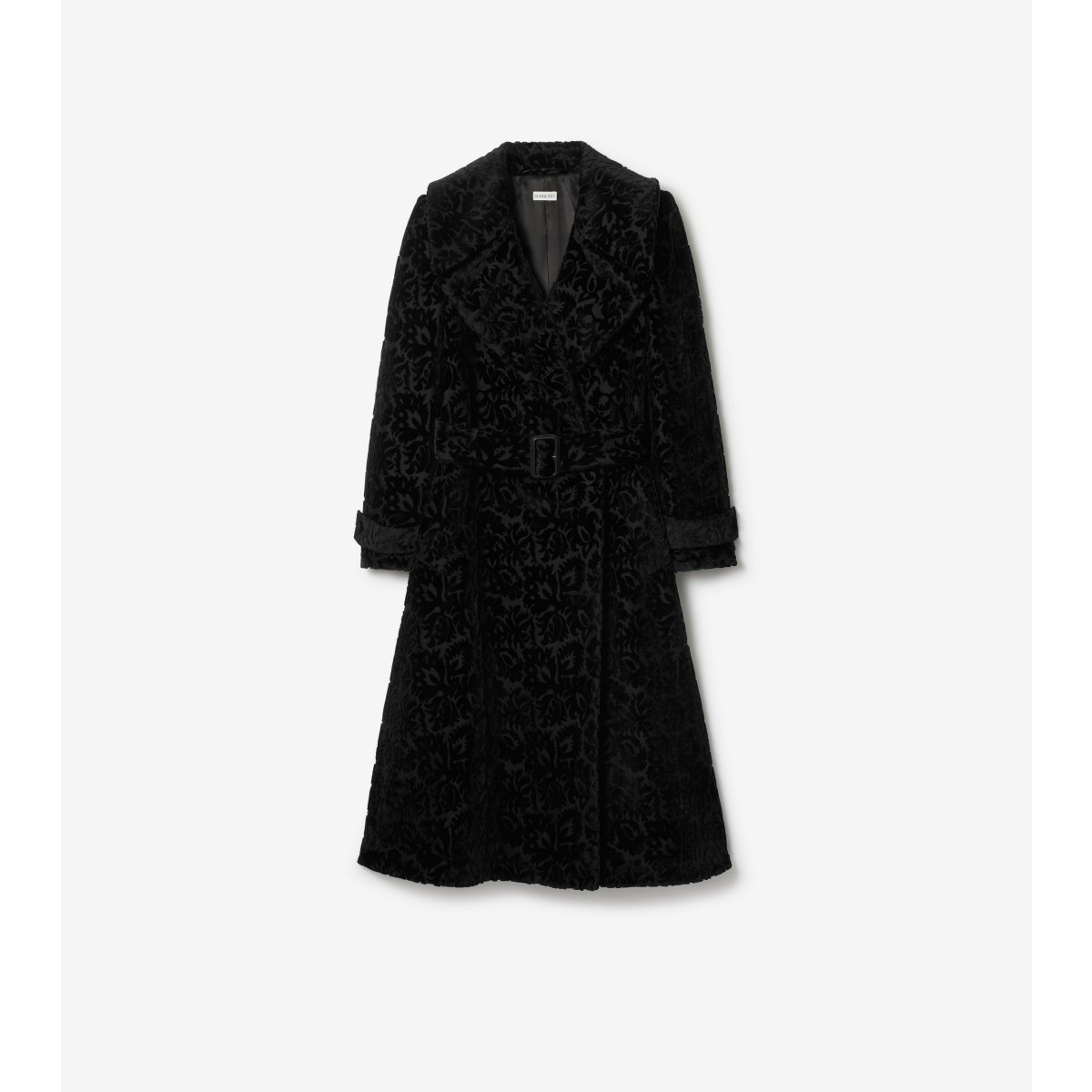  Vine Silk Blend Velvet Tailored Coat