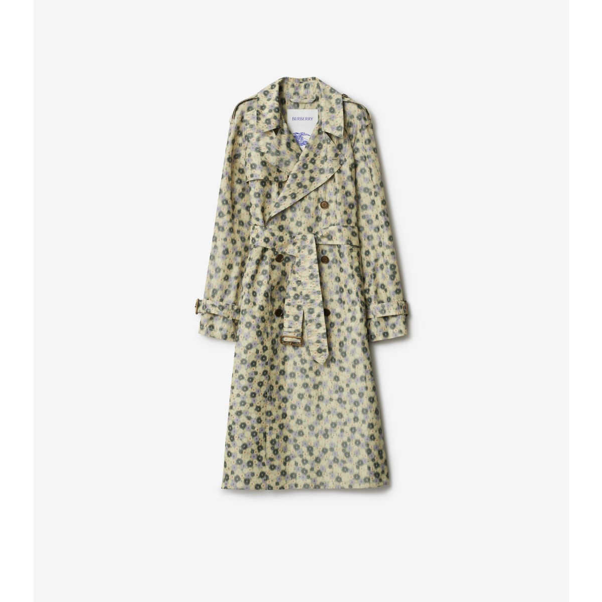 Burberry Long Daisy Lightweight Trench Coat In Eccles