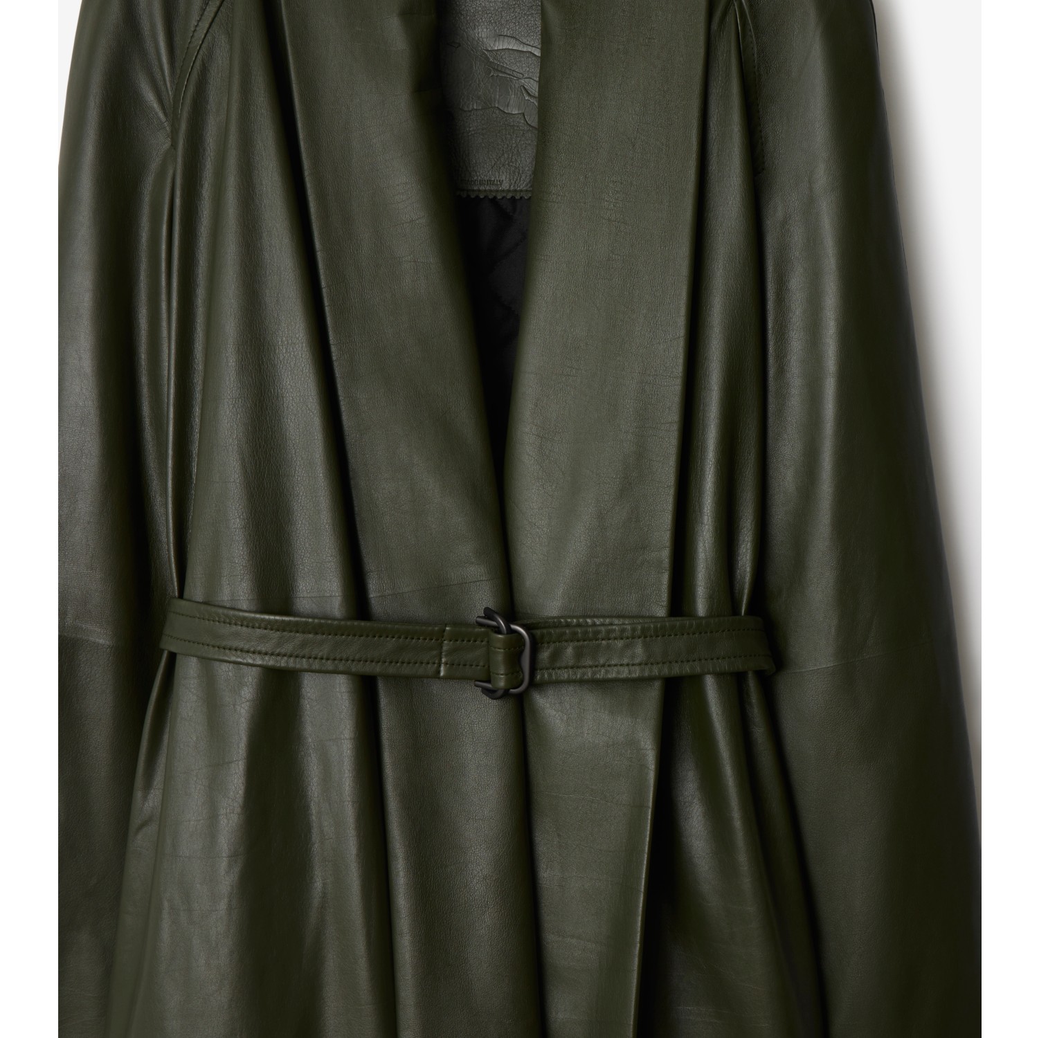 Leather Wrap Coat