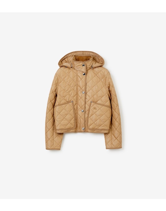 Burberry quilted hooded jacket best sale