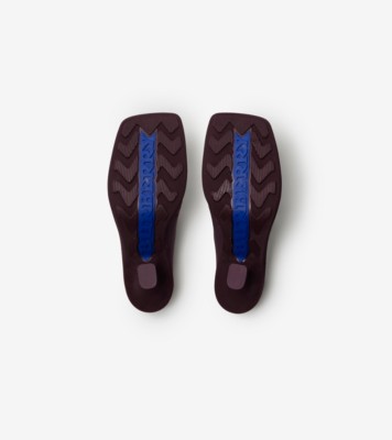 Burberry Highland rubber mules - Blue