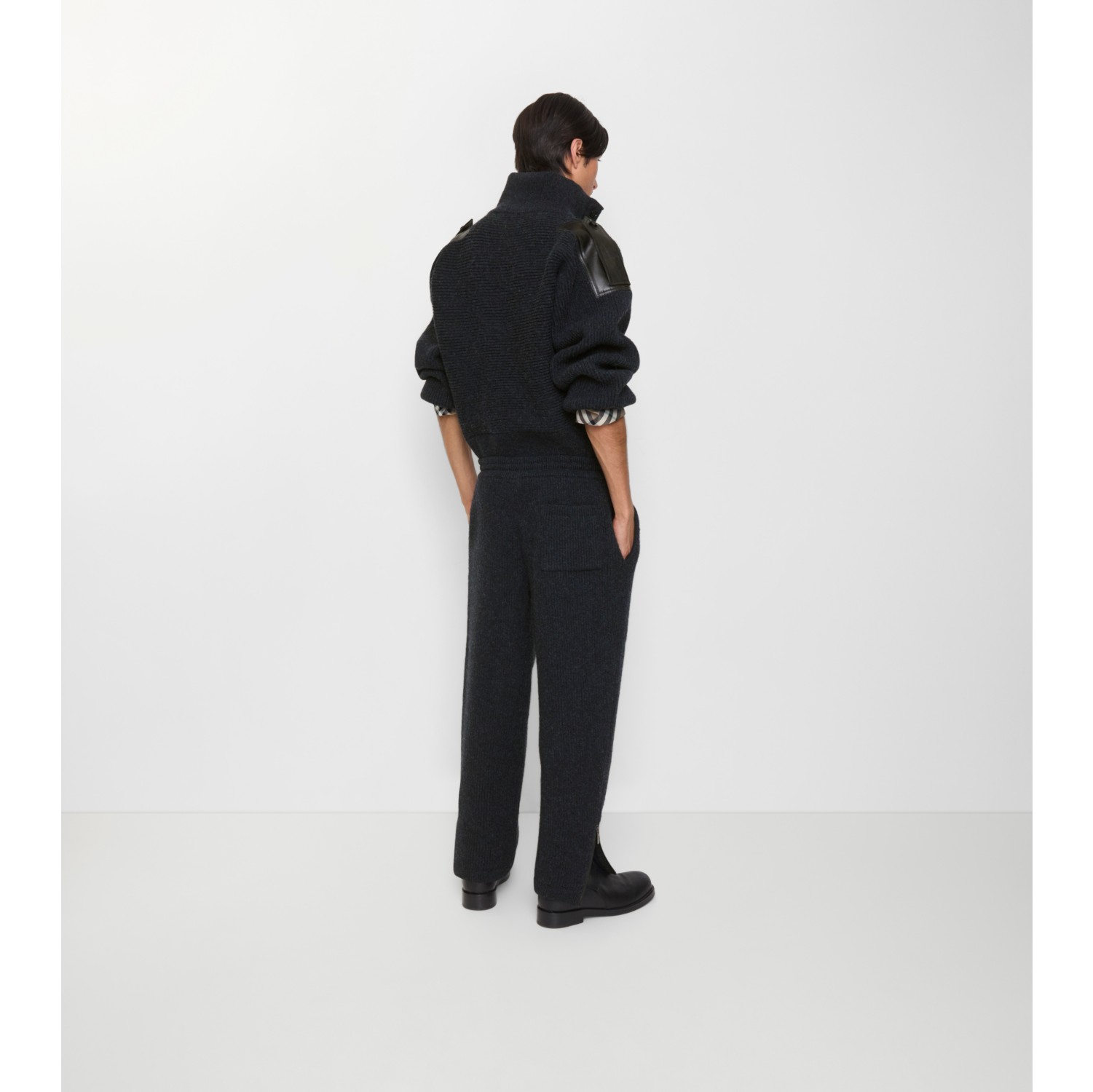 Wool Track Pants in Tarmac grey - Men | Burberry® Official
