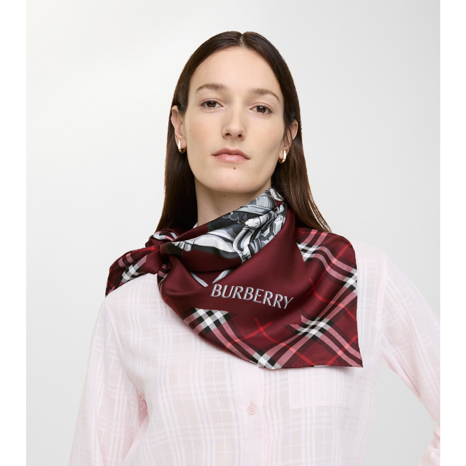 Foulard en soie Archive Knight