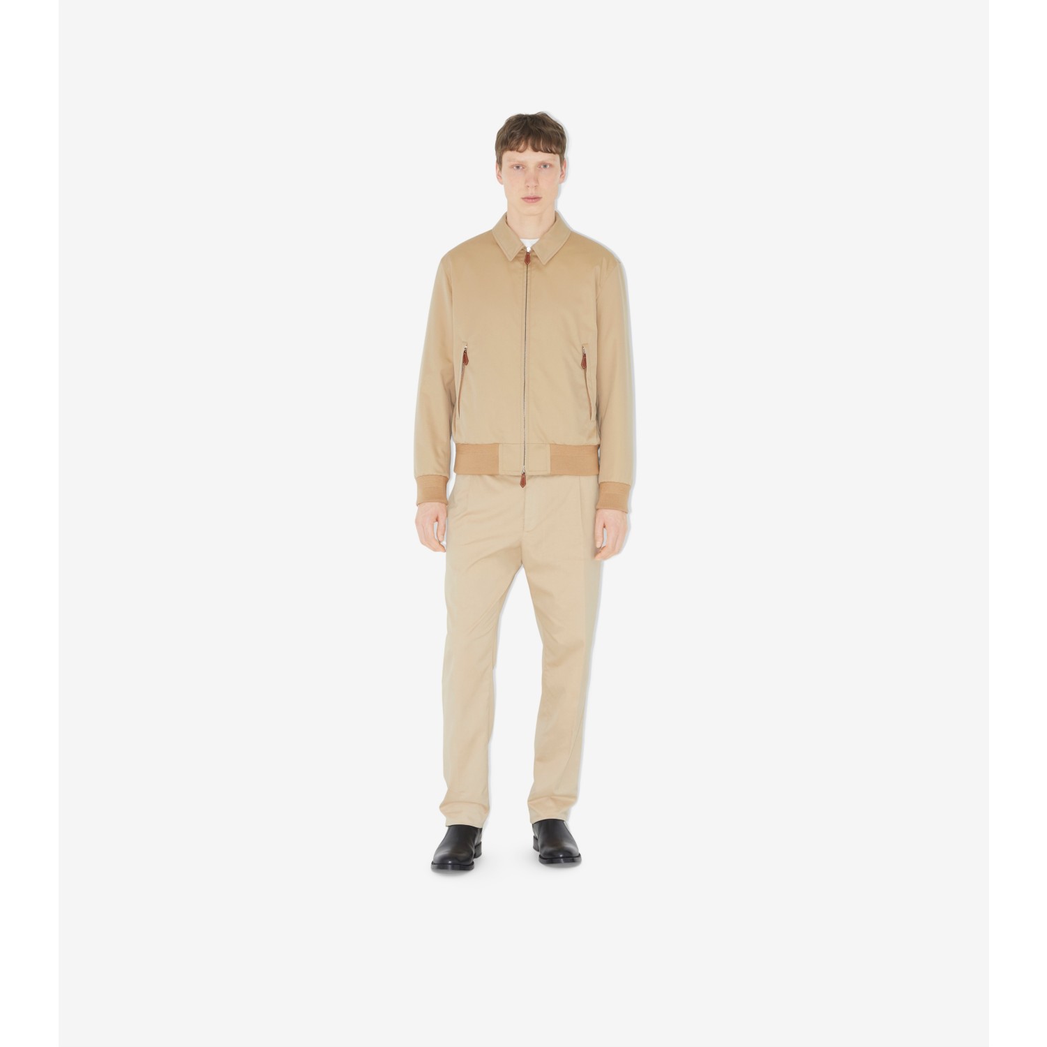 Soho Heritage Harrington Jacket in Honey - Men, Cotton