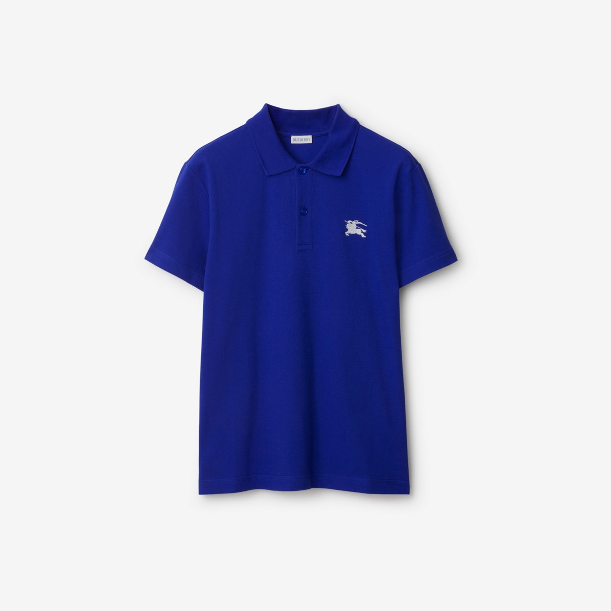 Burberry Cotton Polo Shirt In Knight