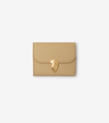 B Shield Wallet in Sand Women Burberry Official