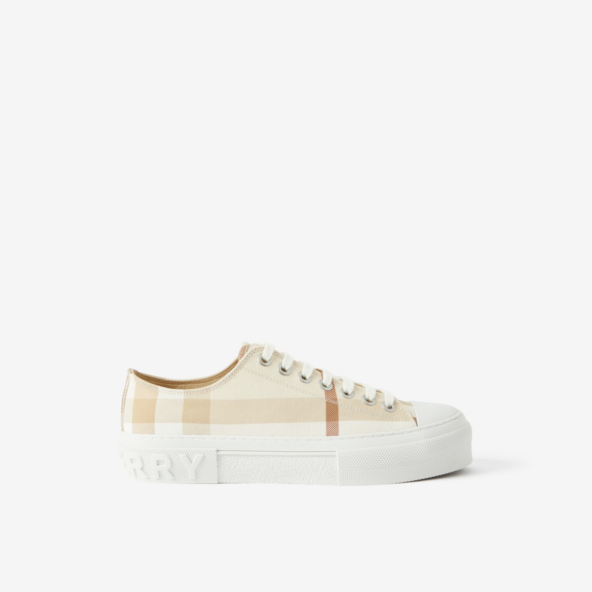 BURBERRY BURBERRY CHECK COTTON SNEAKERS