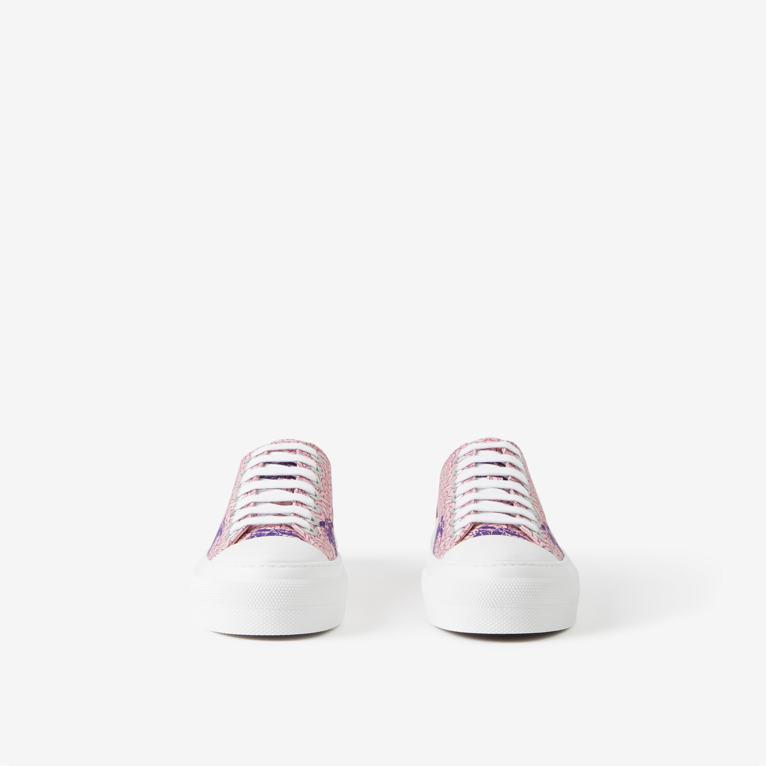 Sneakers en coton Monogram avec EKD (Améthyste Intense) - Femme | Site officiel Burberry® - 2