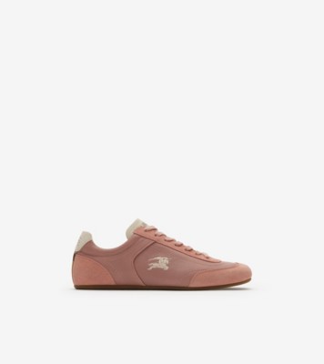 Leather Knight Runner Sneakers in Dusky rose/dove beige - Women | Burberry® Official