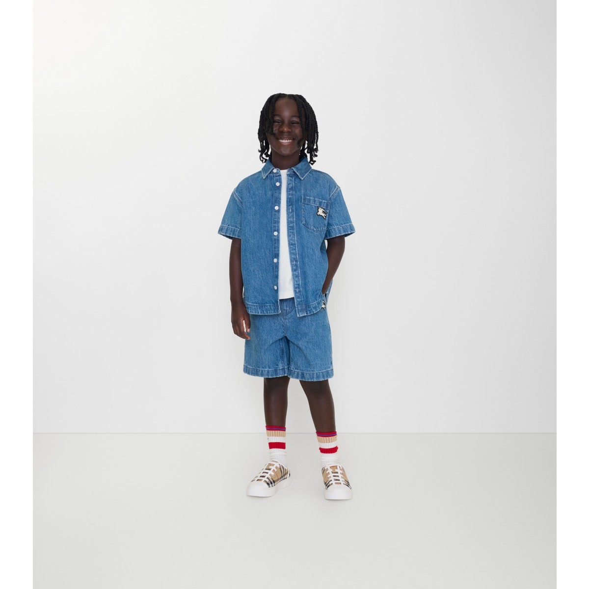  Embroidered Denim Shirt