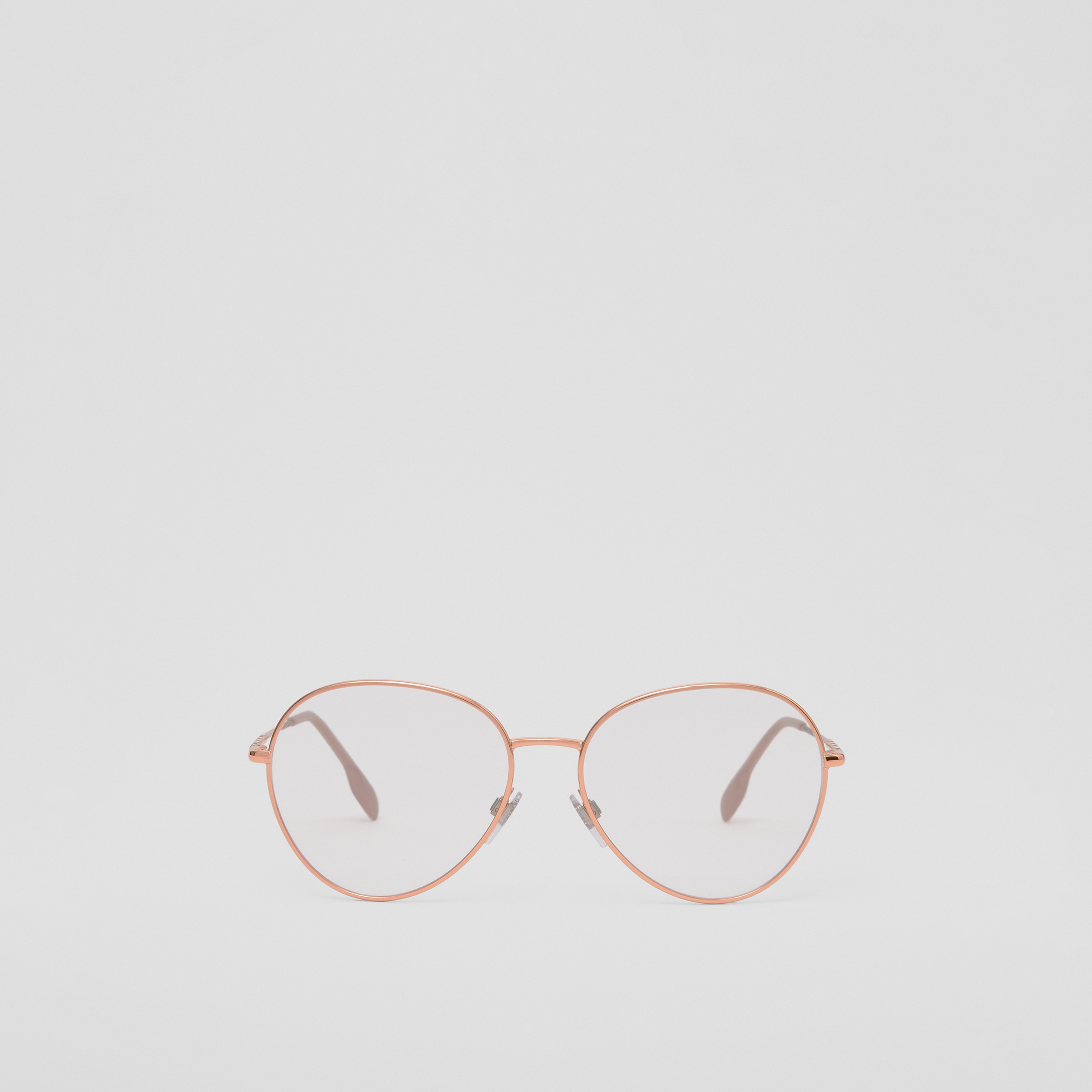 Fliegersonnenbrille mit Streifendetail (Rosa) - Damen | Burberry® - 1