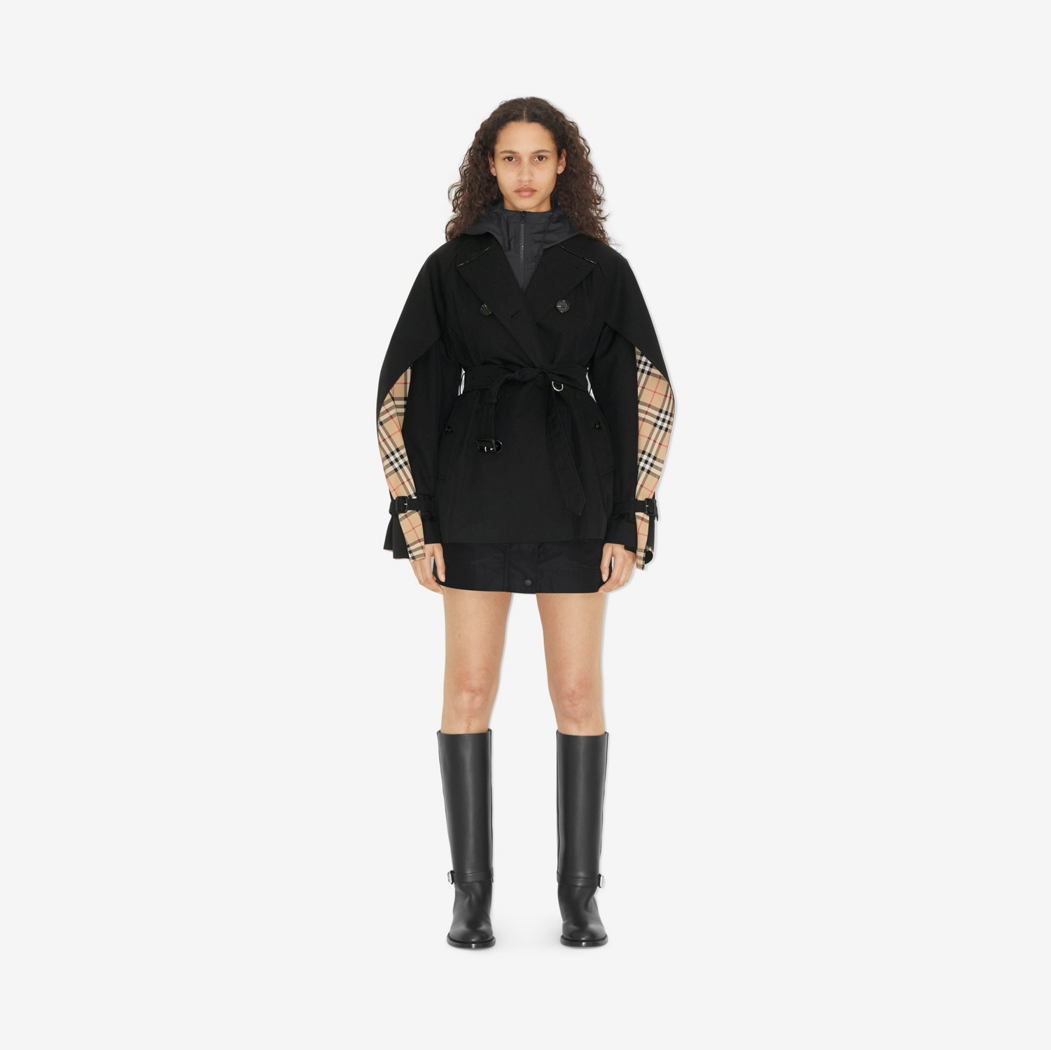 트로피컬 개버딘 트렌치 재킷 (블랙) - 여성 | Burberry®