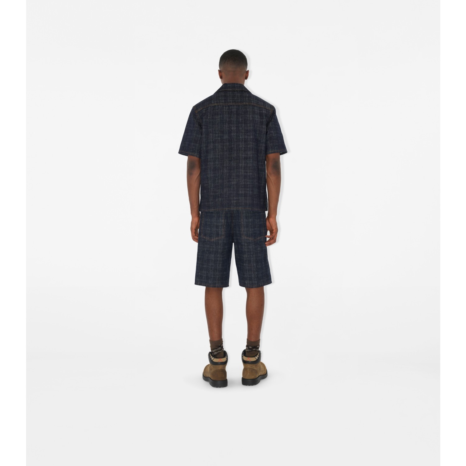 Relaxed Fit Check Denim Shirt