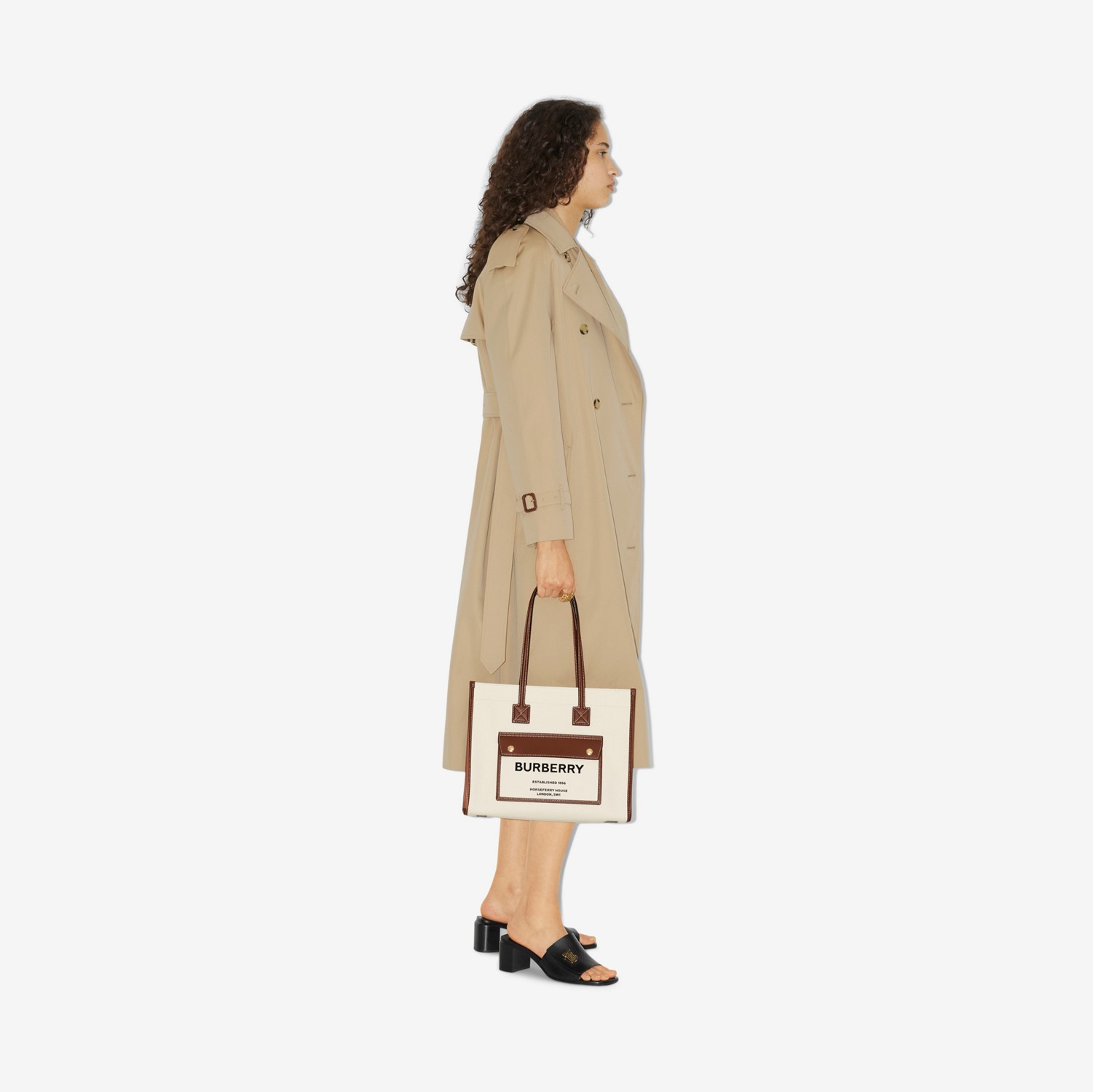 Small Freya Tote in Natural/tan - Women | Burberry® Official
