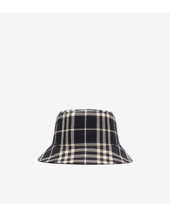 Check Cotton Bucket Hat