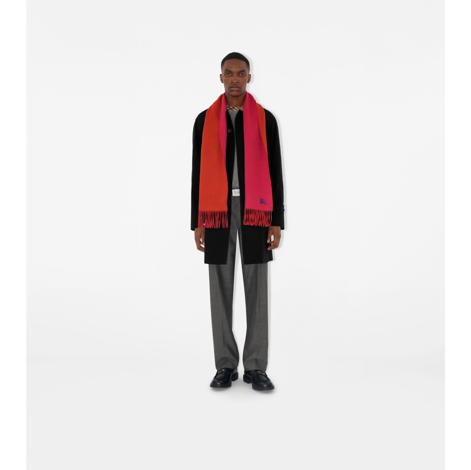 Reversible Cashmere Scarf in Tart/roux | Burberry® Official