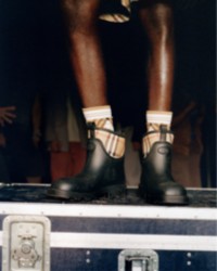 Shot of Rubber Marsh Stamp Low Boots​ in colour Black