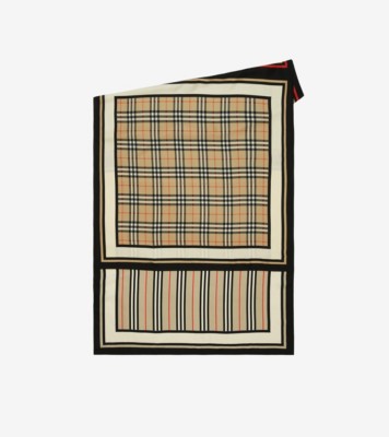 Burberry Chain Check-print silk scarf - Neutrals