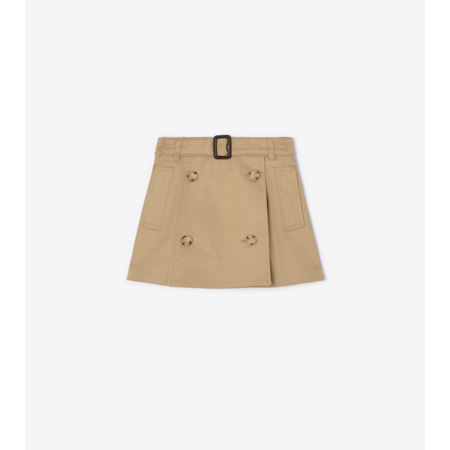 Cotton Trench Skirt
