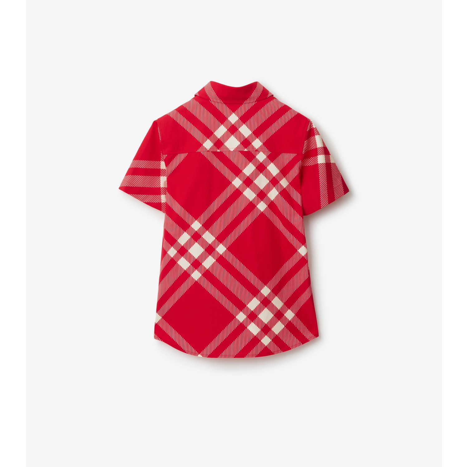 Red burberry clearance shirt