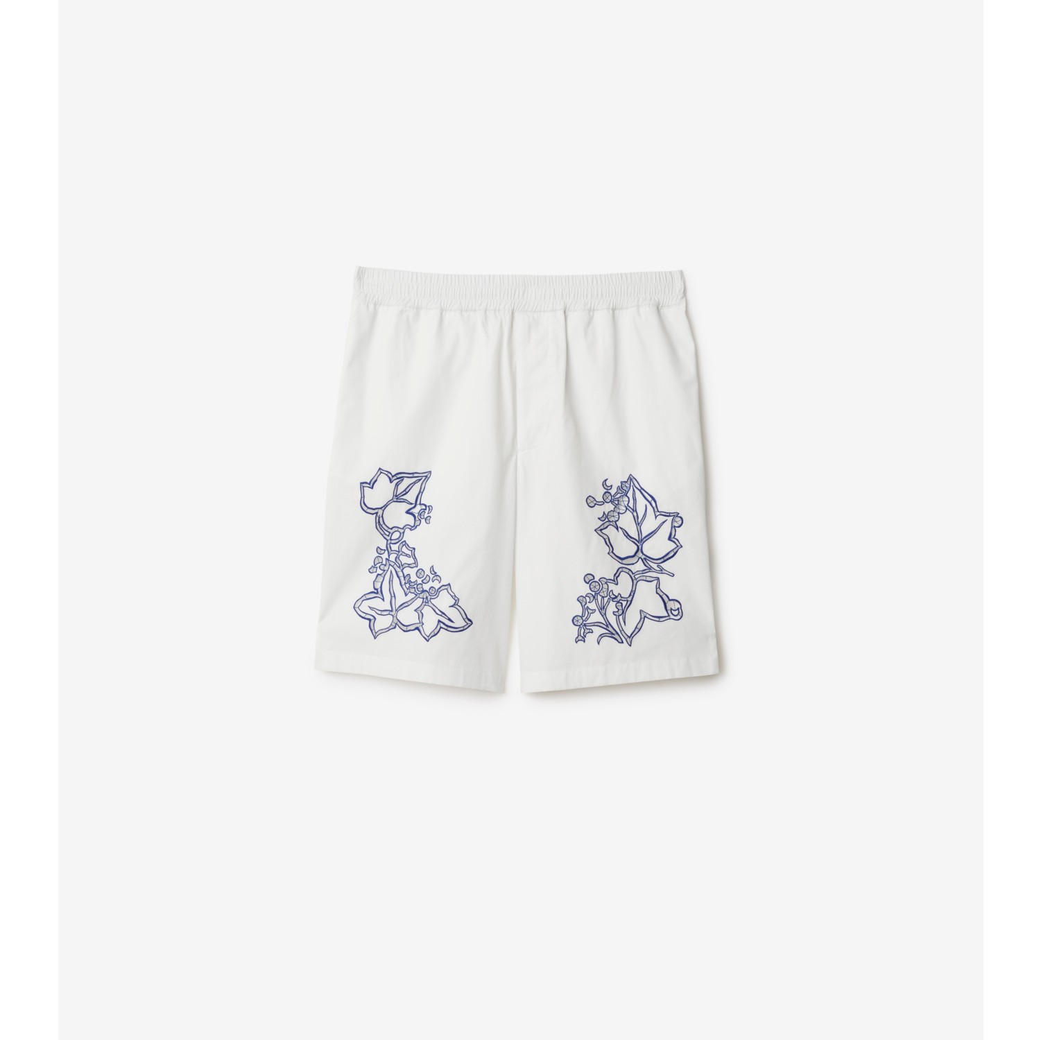 Pantalones cortos en mezcla de algodón con hiedra