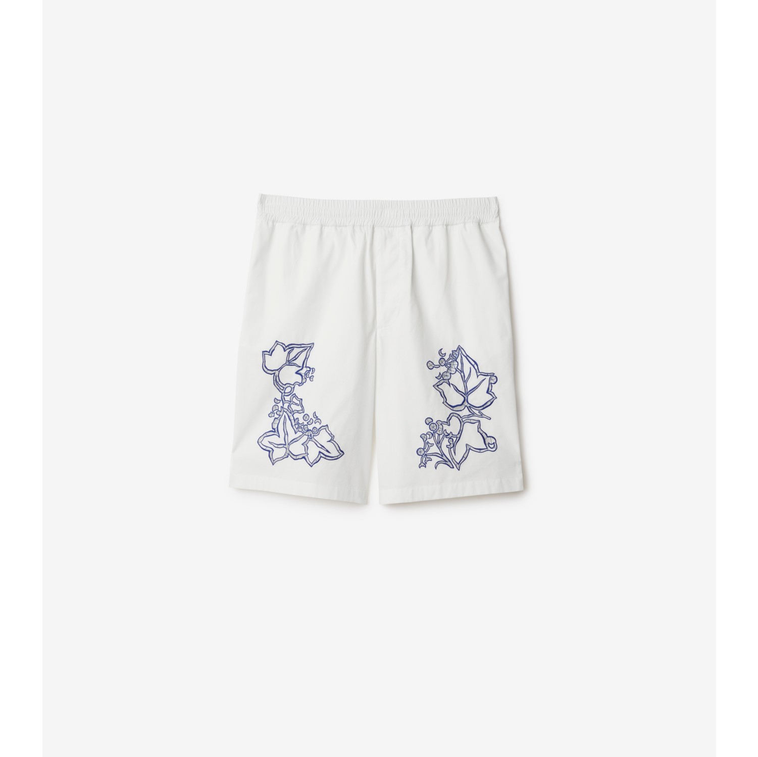 Short en coton mélangé à motif lierre