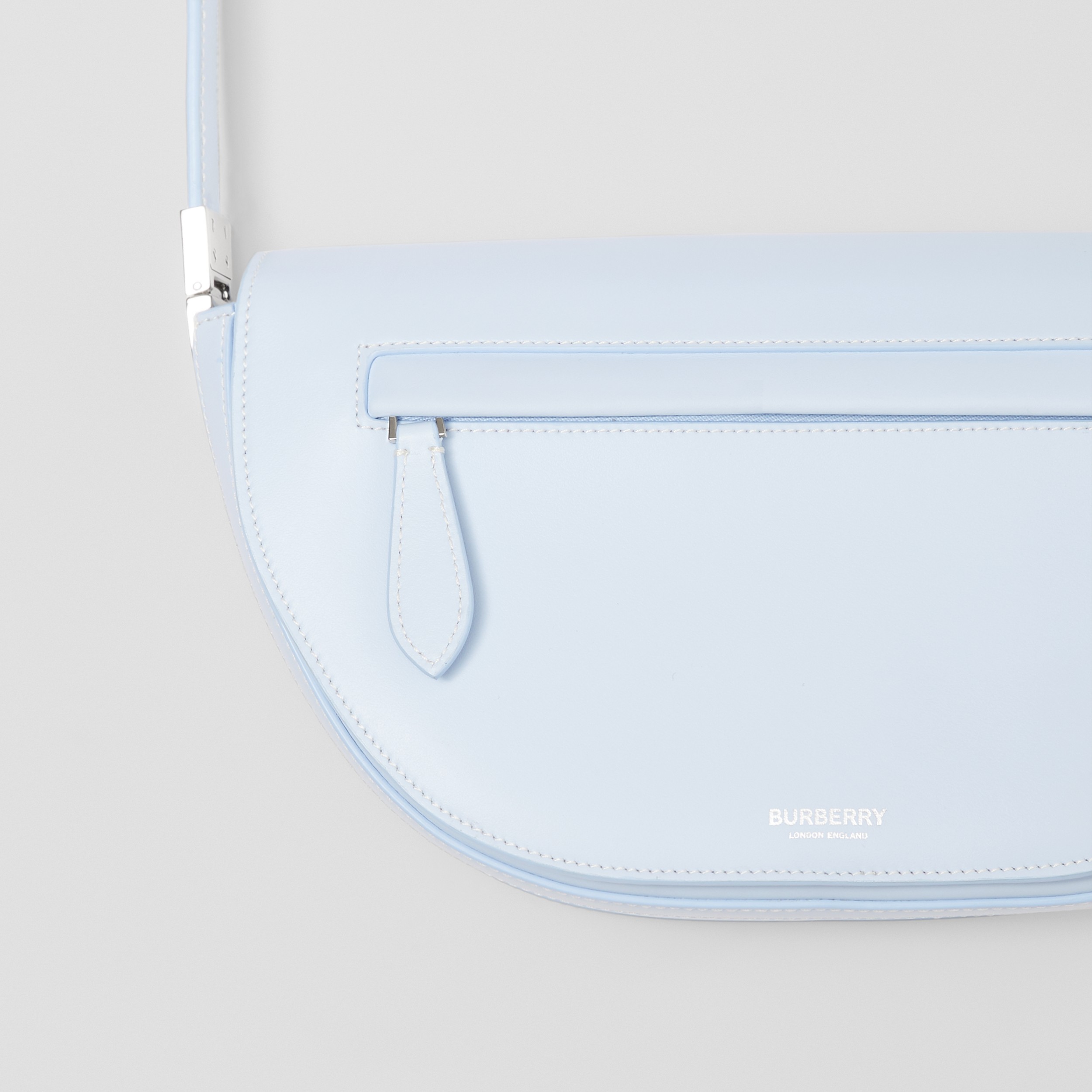 Leather Small Olympia Bag in Pale Blue - Women | Burberry® Official - 2