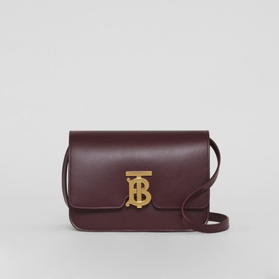 burberry bag maroon