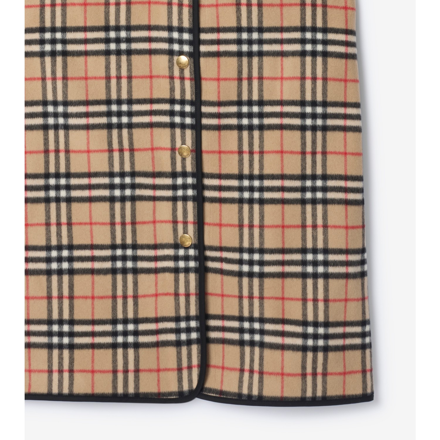 Check Wool Cashmere Warmer
