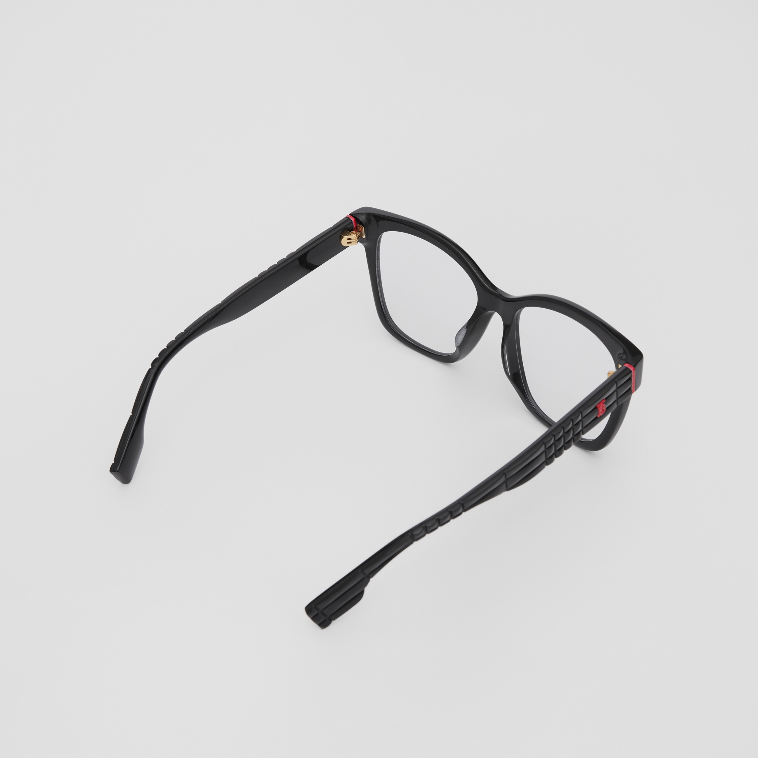 Eckige Korrekturbrille „Lola“ mit Monogrammmotiv (Schwarz) - Damen | Burberry® - 4