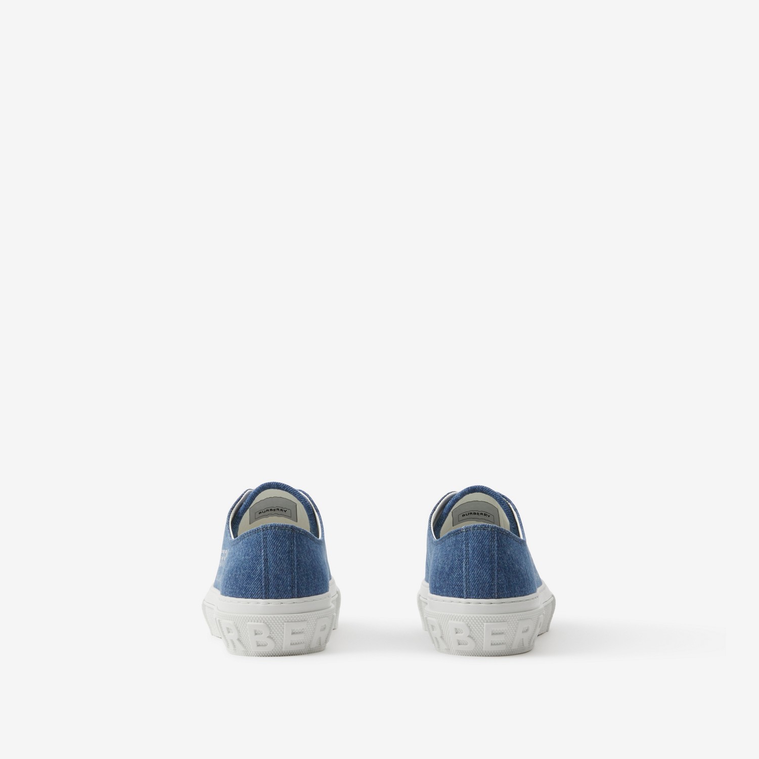 Sneakers en denim à logo (Bleu) - Femme | Site officiel Burberry®