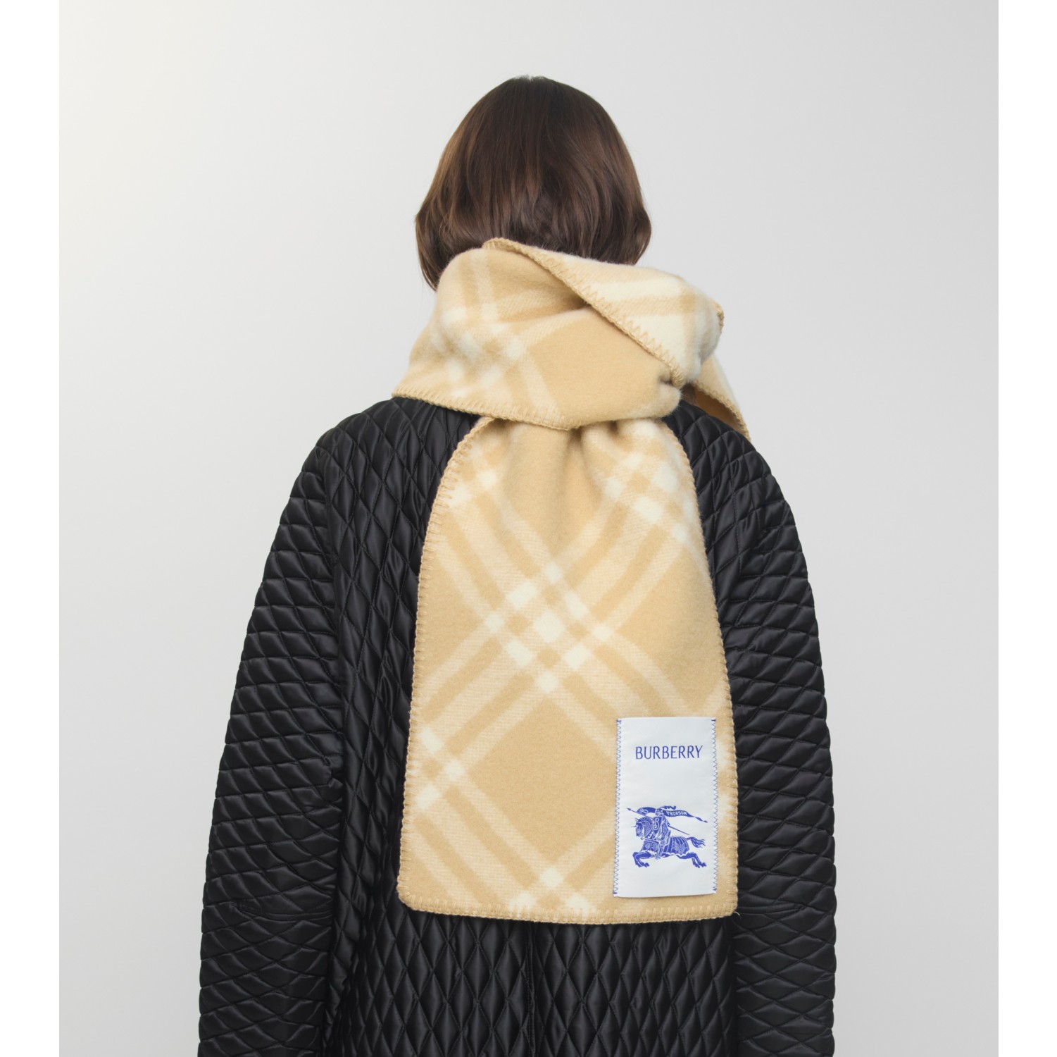 Check Wool Scarf