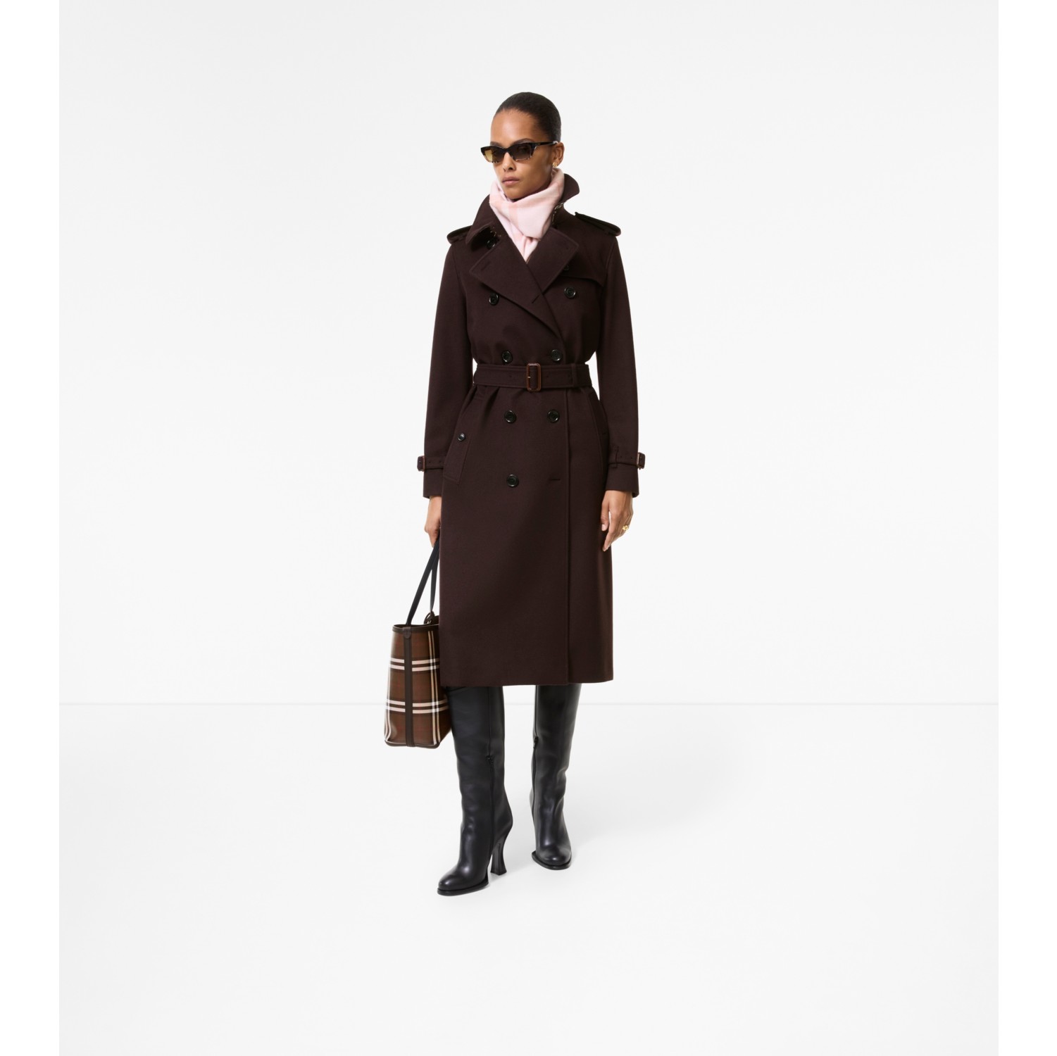 Long Cashmere Kensington Trench Coat