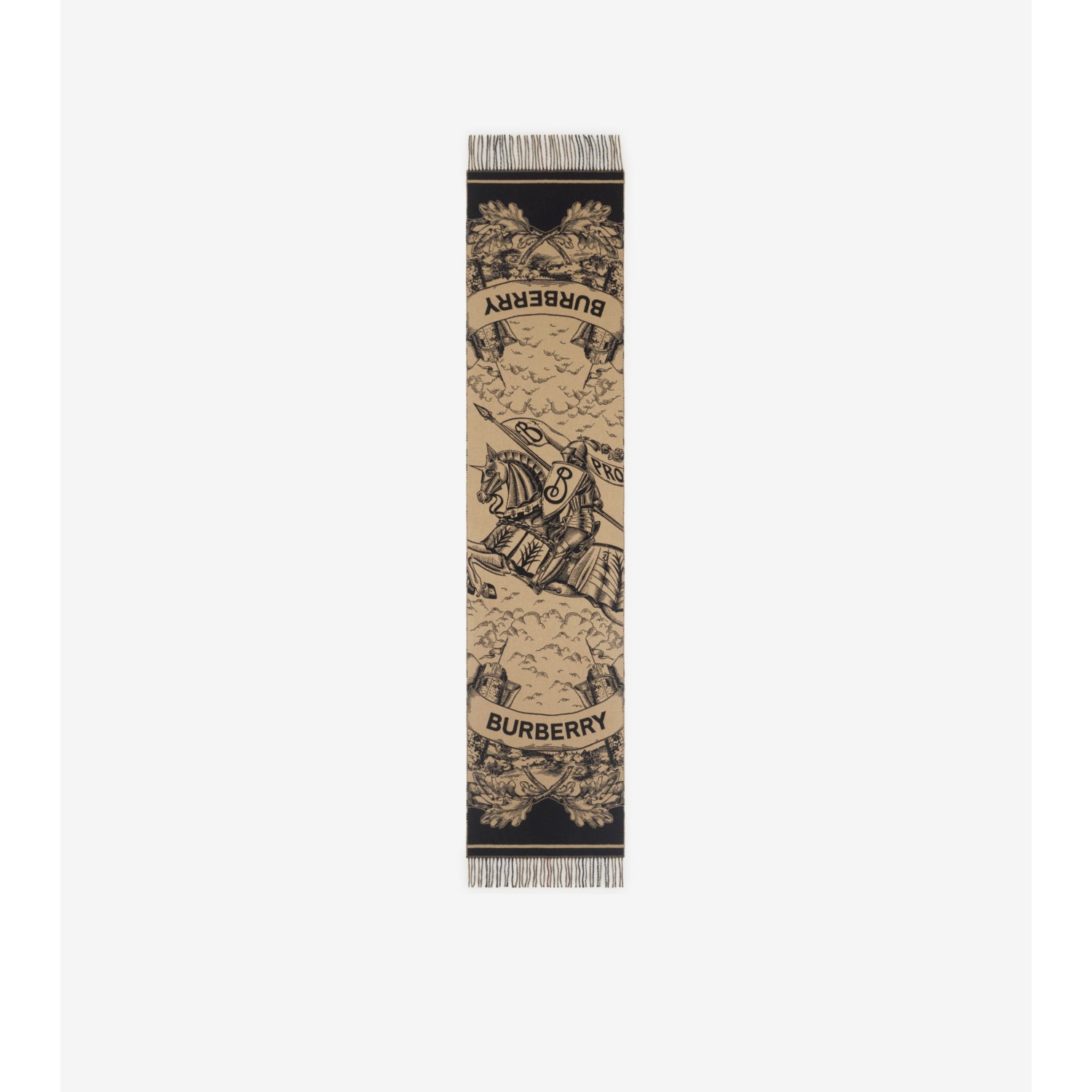 Wide Gallant Knight Cashmere Scarf - thumbnail 6