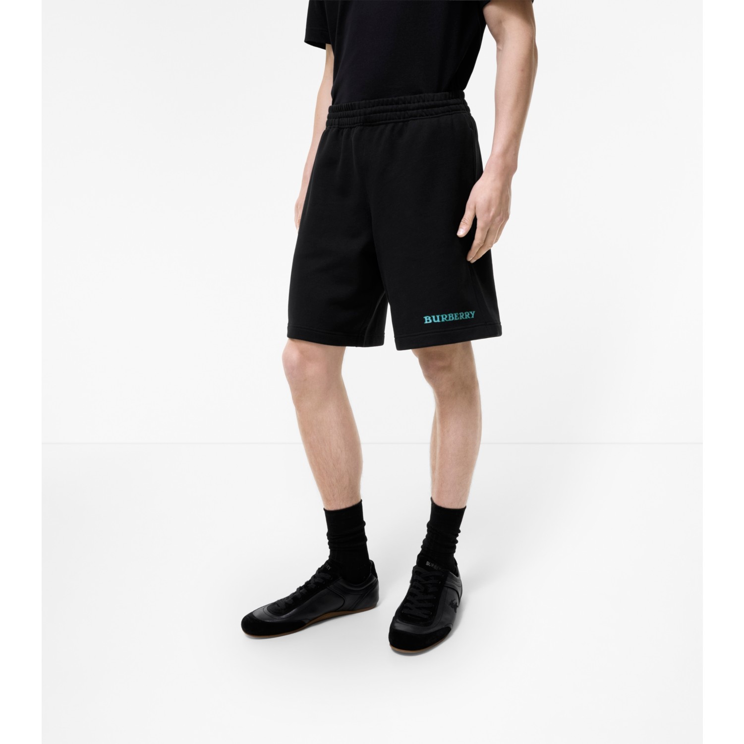 Short en coton à logo