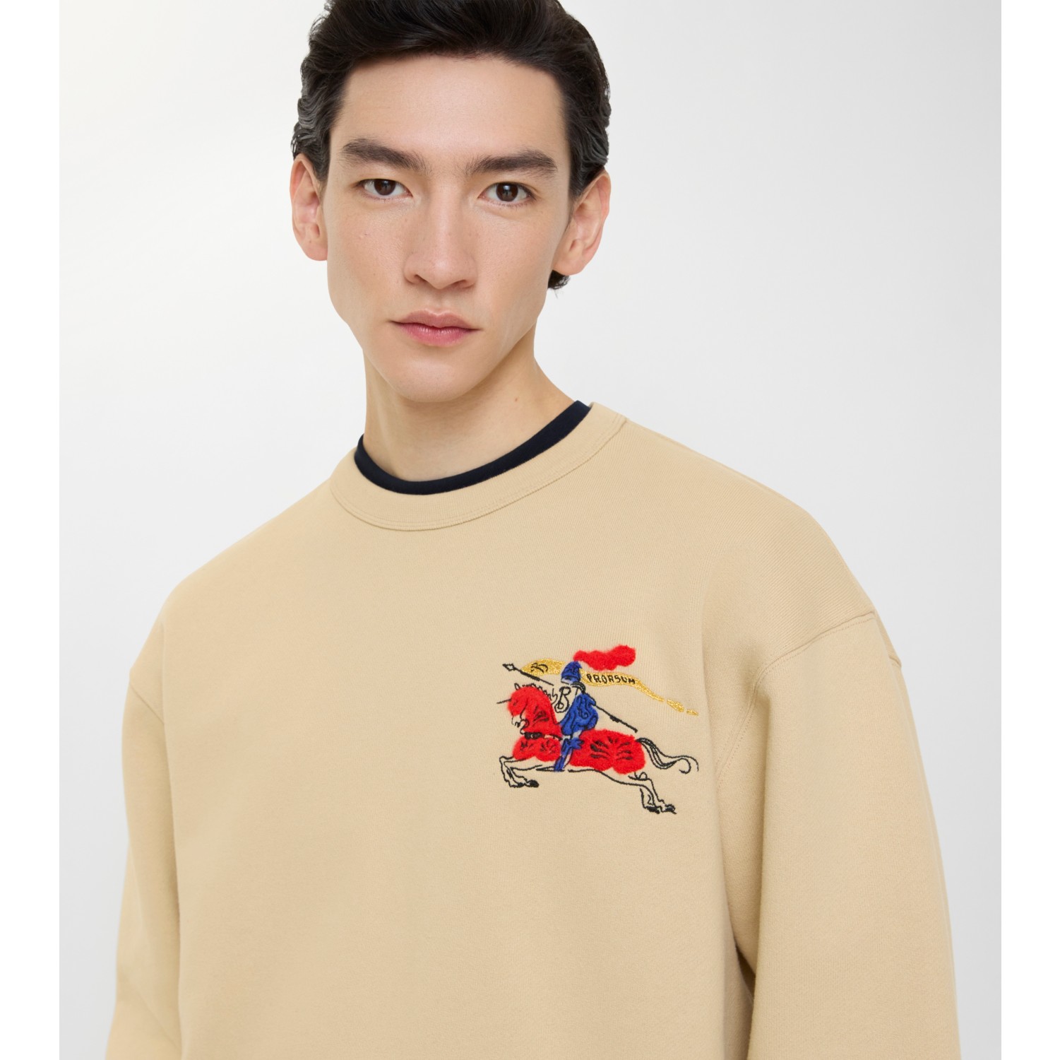 EKD Cotton Sweatshirt in Limestone beige - Men | Burberry® Official